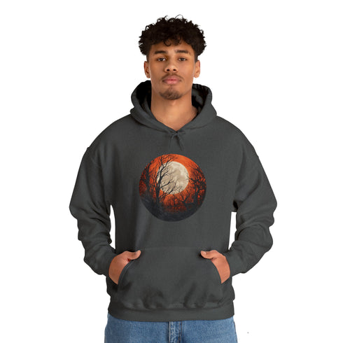 Halloween Harvest Moon - Graphic Hooded Sweatshirt
